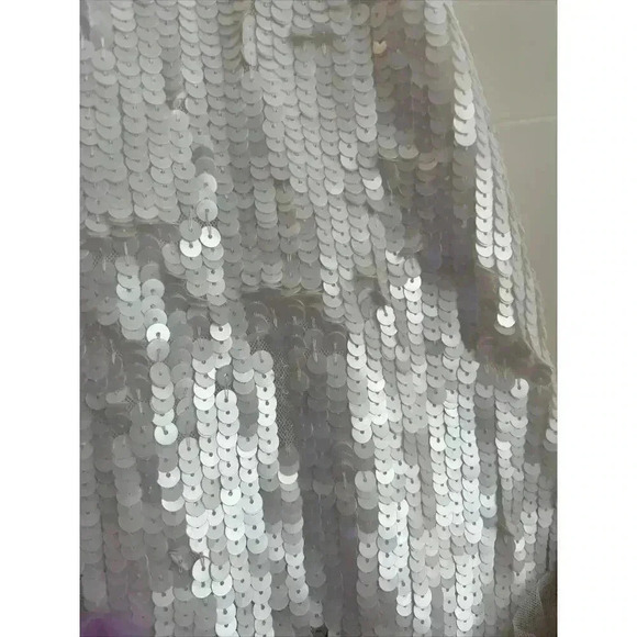 Mac Duggal Mini Dress 2 XS Sequined Embellished Mixed Floral Mini 93628 Cocktail - Picture 9 of 10